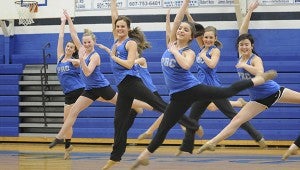 A STEP IN TIME:  Pearl River Central High School Blue Angels practice their jazz routine that won them first place at the MHSAA state championship.  Photo by Alexandra Hedrick