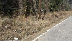 This is the accident scene of the fatal crash that claimed the life of a 23-year-old Carriere man.  Photo submitted