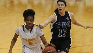 IT’S OVER: Pearl River Central’s Brandi Lee and her Lady Devil team saw their season come to an end on Monday night.  Photo courtesy of The Hattiesburg American 