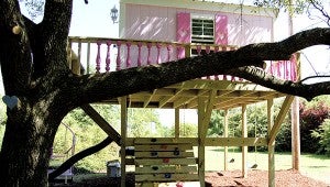 WISH COMES TRUE:  Brianna Davis had her Make a Wish request for a treehouse fulfillied thanks to a local nonprofit comprised of young community members and businessmen. The little girl is battling a life threatening disease and at this time has an 80 percent chance of recovery.  Jodi Marze | Picayune Item
