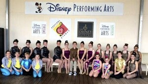 DISNEY PERFORMERS: Center Stage School of Dance students performed at Walt Disney World for Disney Magic Music Days. The dance school has performed since 2006 at the event. Invitation to perform at the event is only extended after individual auditions and Disney approval. Photo submitted