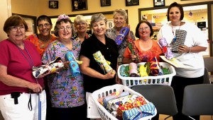 DONATION: The members of the Picayune Piecemakers Quilt Guild made 50 plus “blankies” (baby blankets)were presented to the dedicated workers of the Pearl River County Health Dept. for their WIC program.  A nutrition program that helps Women, Infants and Children get a healthy start the first years of life.  The blankets will be given to all new infant arrivals at the Health Department. Photo submitted