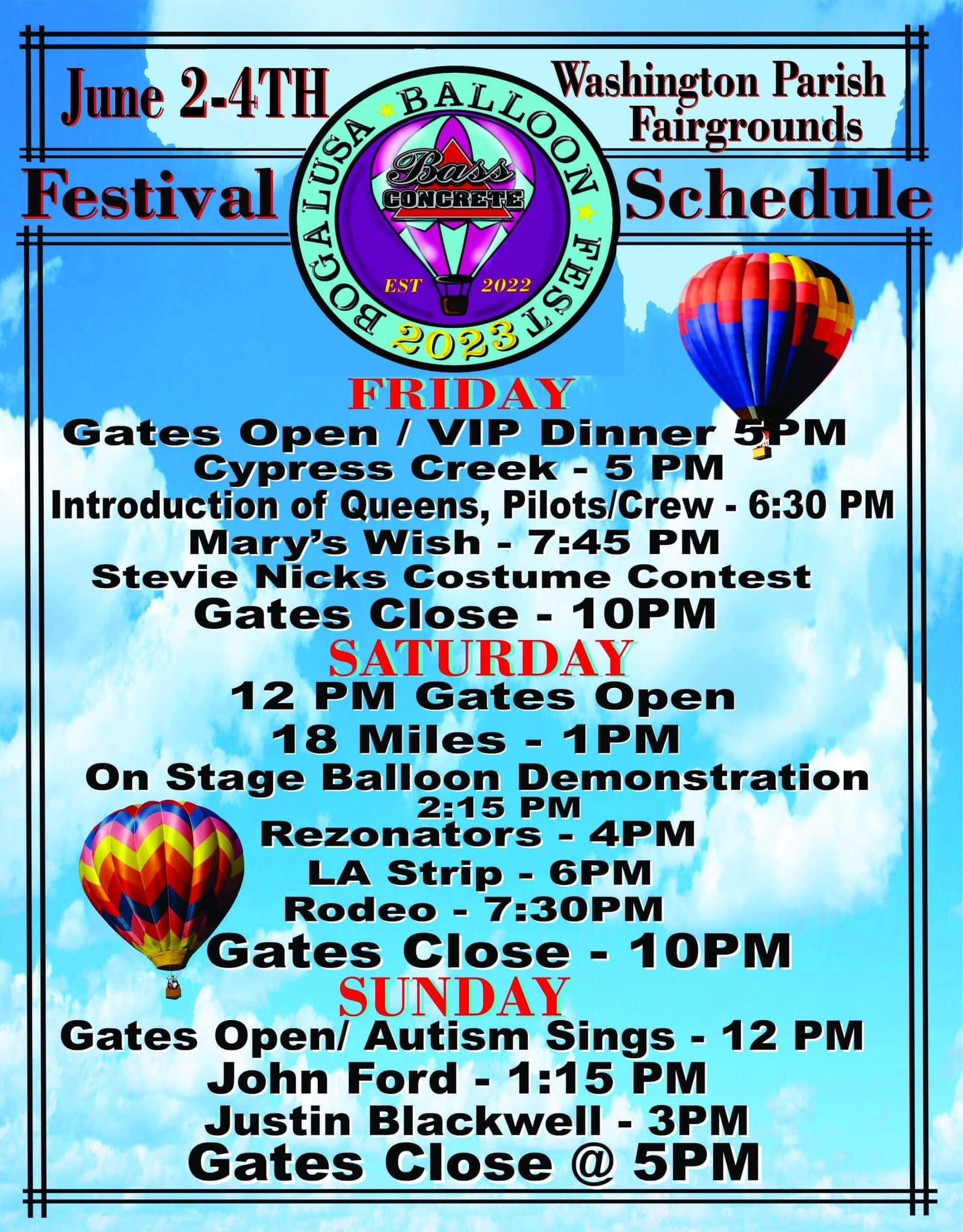 Fly High and Touch the Sky with Bogalusa's Balloon Festival Picayune