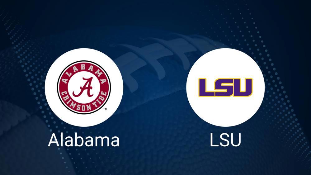 Best Bets, Predictions & Odds for the LSU vs. Alabama Game Saturday