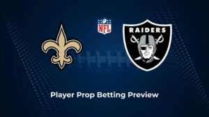 Saints vs. Raiders Player Props & Odds – Week 17