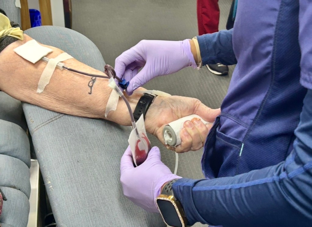 Blood drive conducted at the library